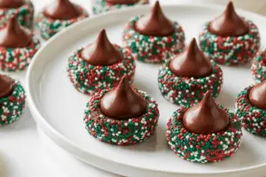 Christmas Chocolate Kiss Cookies Recipe