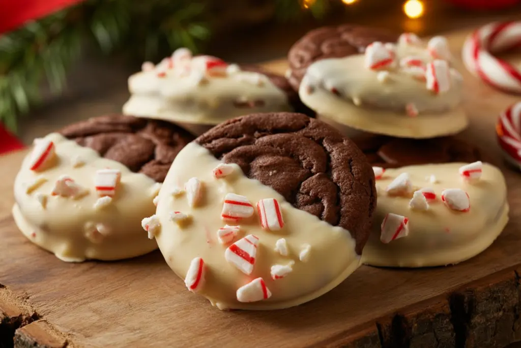  Peppermint Bark Cookies 