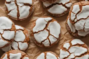 Old Fashioned Iced Ginger Molasses Cookies