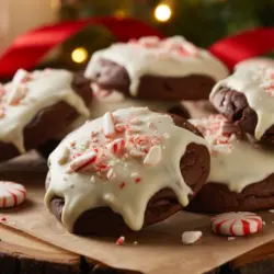 peppermint bark cookies recipe card