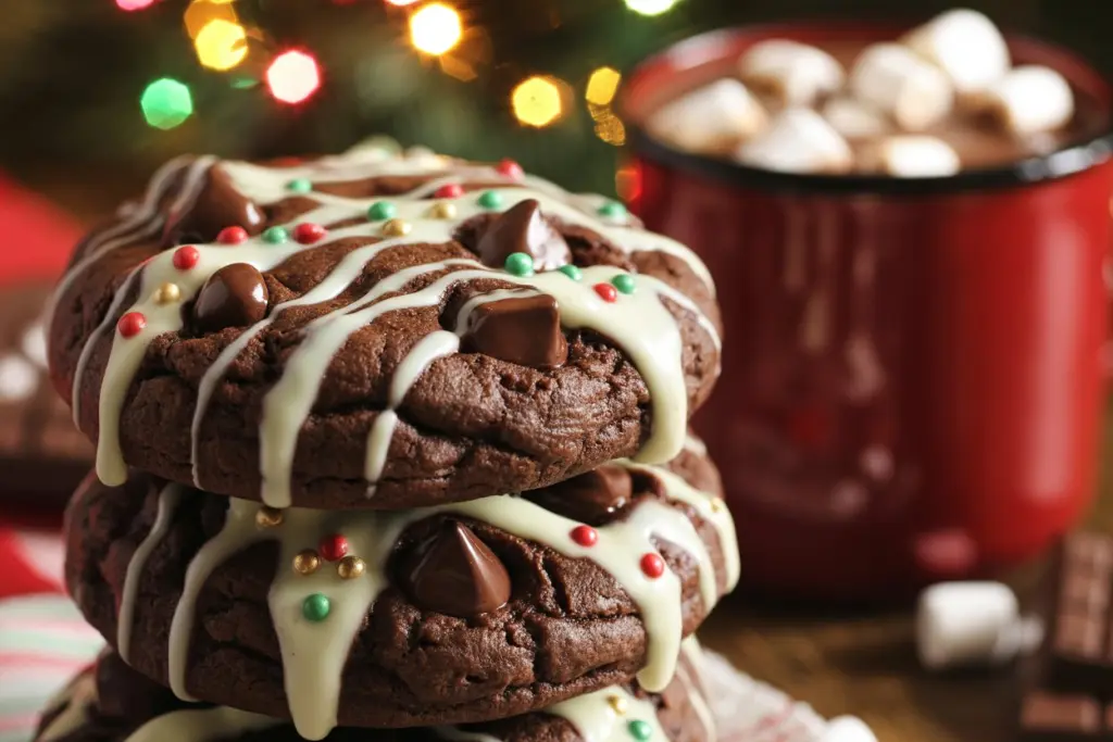 Holiday Double Chocolate Chip Cookies
