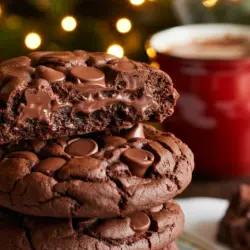 Double Chocolate Chip Cookies recipe card