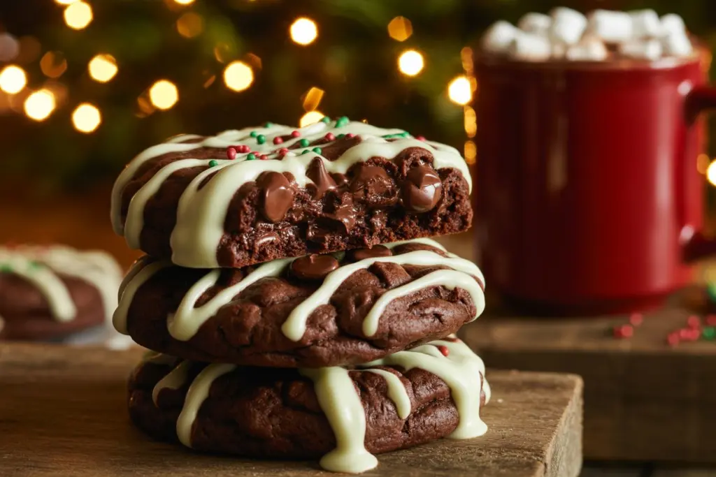 Double Chocolate Chip Cookies With white chocolate 