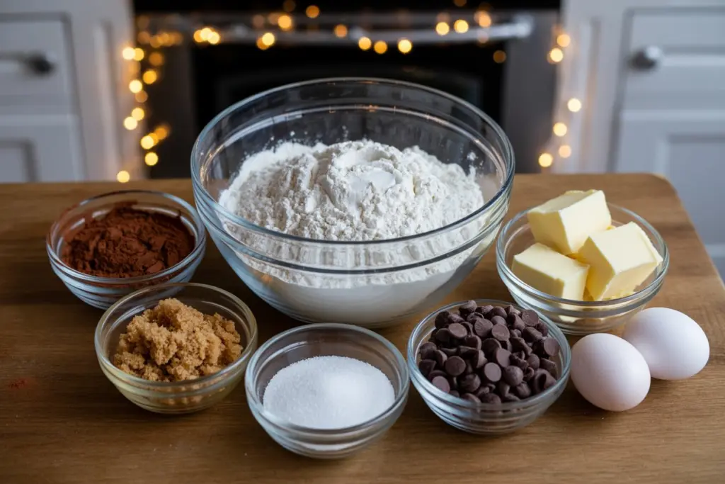 double-chocolate-chip-cookies-ingredients