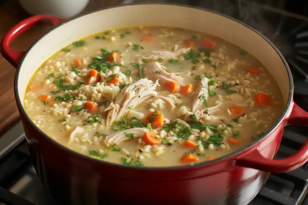 sauteing-vegetables-one-pot-turkey-rice-soup