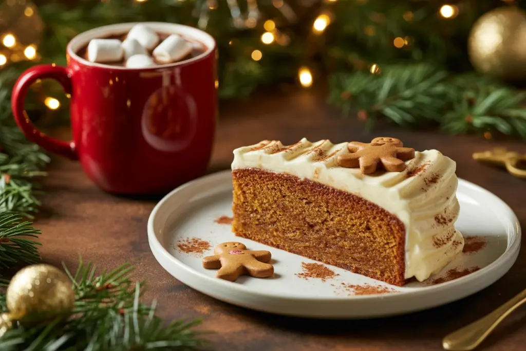 gingerbread cake serving suggestion