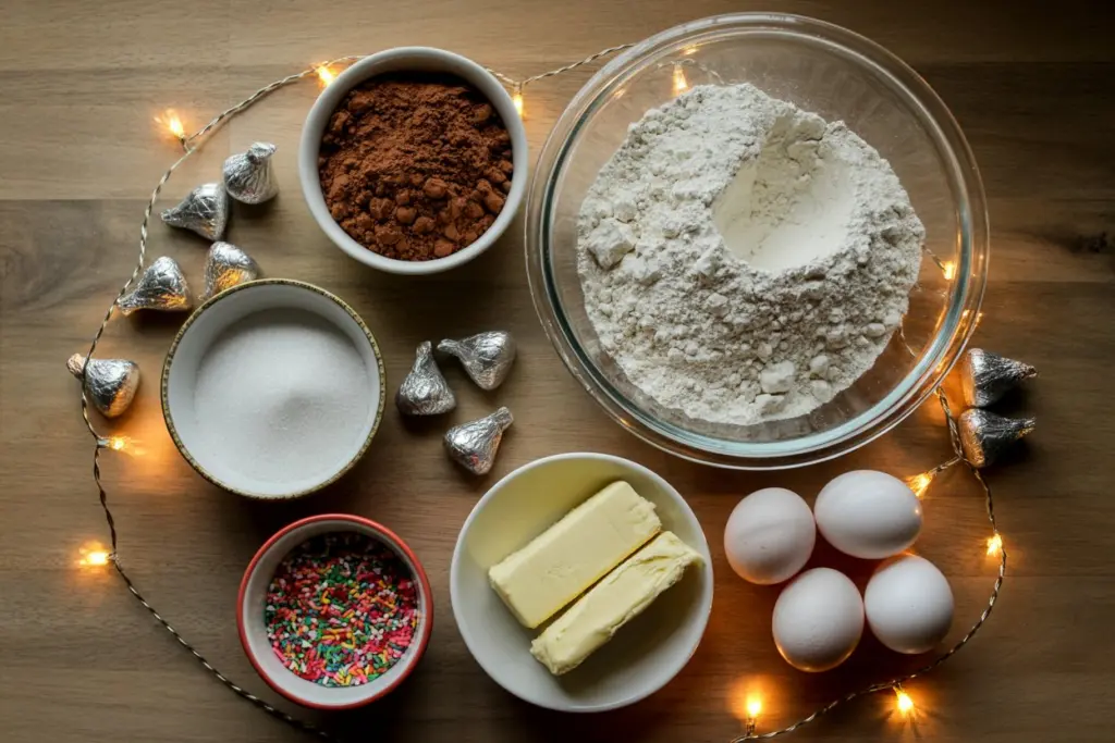 Christmas Chocolate Kiss Cookies Recipe 13 Ingredients for Christmas Chocolate Kiss Cookies