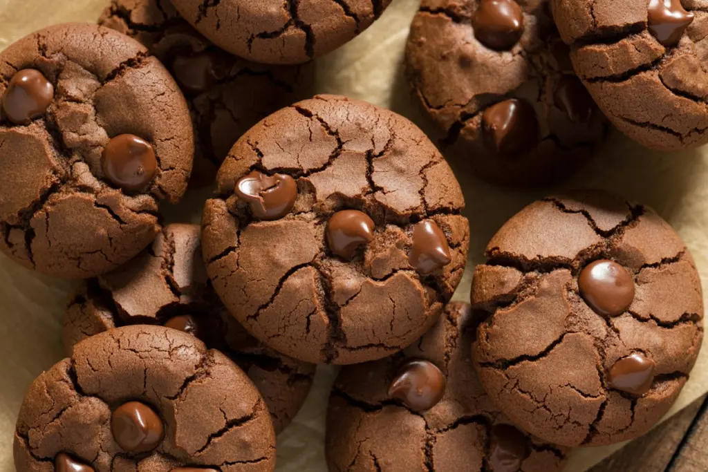 Espresso Chocolate Flourless Cookies