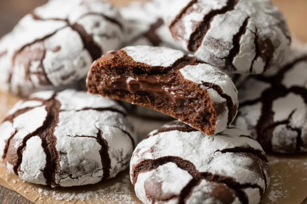 Flourless Chocolate Crinkle Cookies