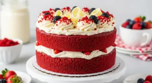 Red Velvet Cake with Cream Cheese Frosting