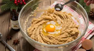 light and fluffy brown-colored butter-brown sugar mixture