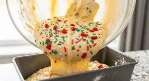 Christmas Bread batter pan