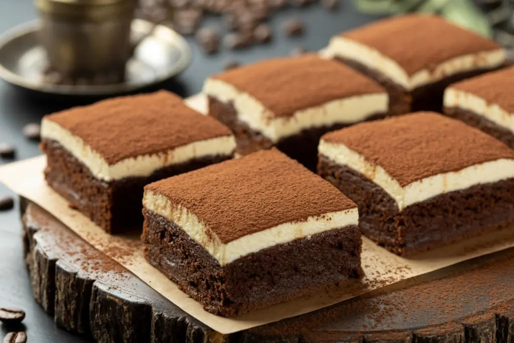 Sourdough Discard Tiramisu Brownies