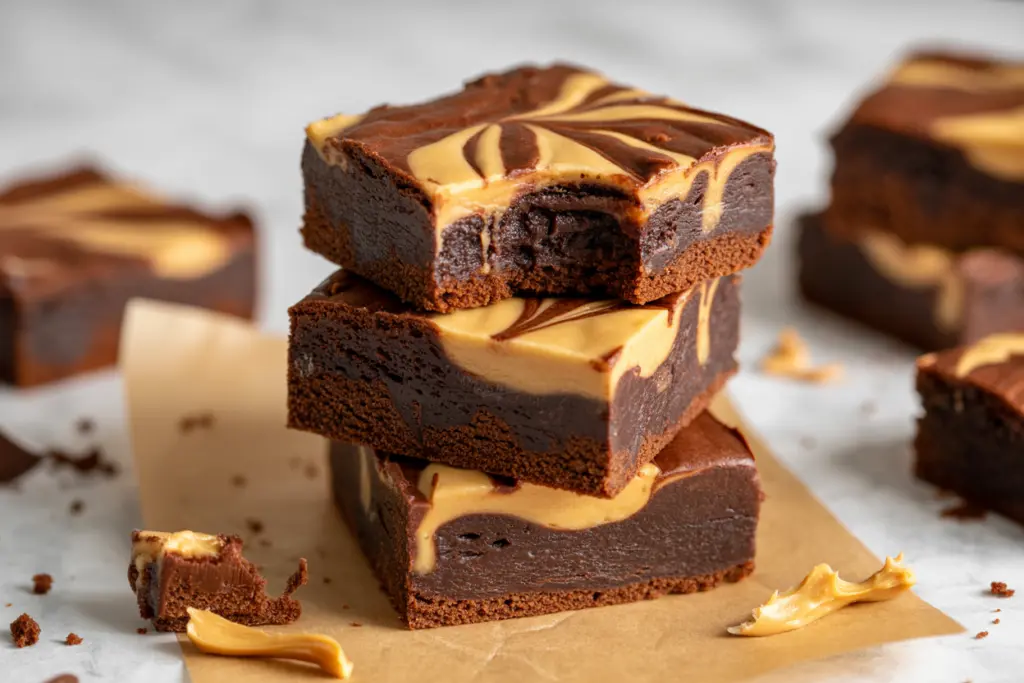 Sourdough Peanut Butter Brownies