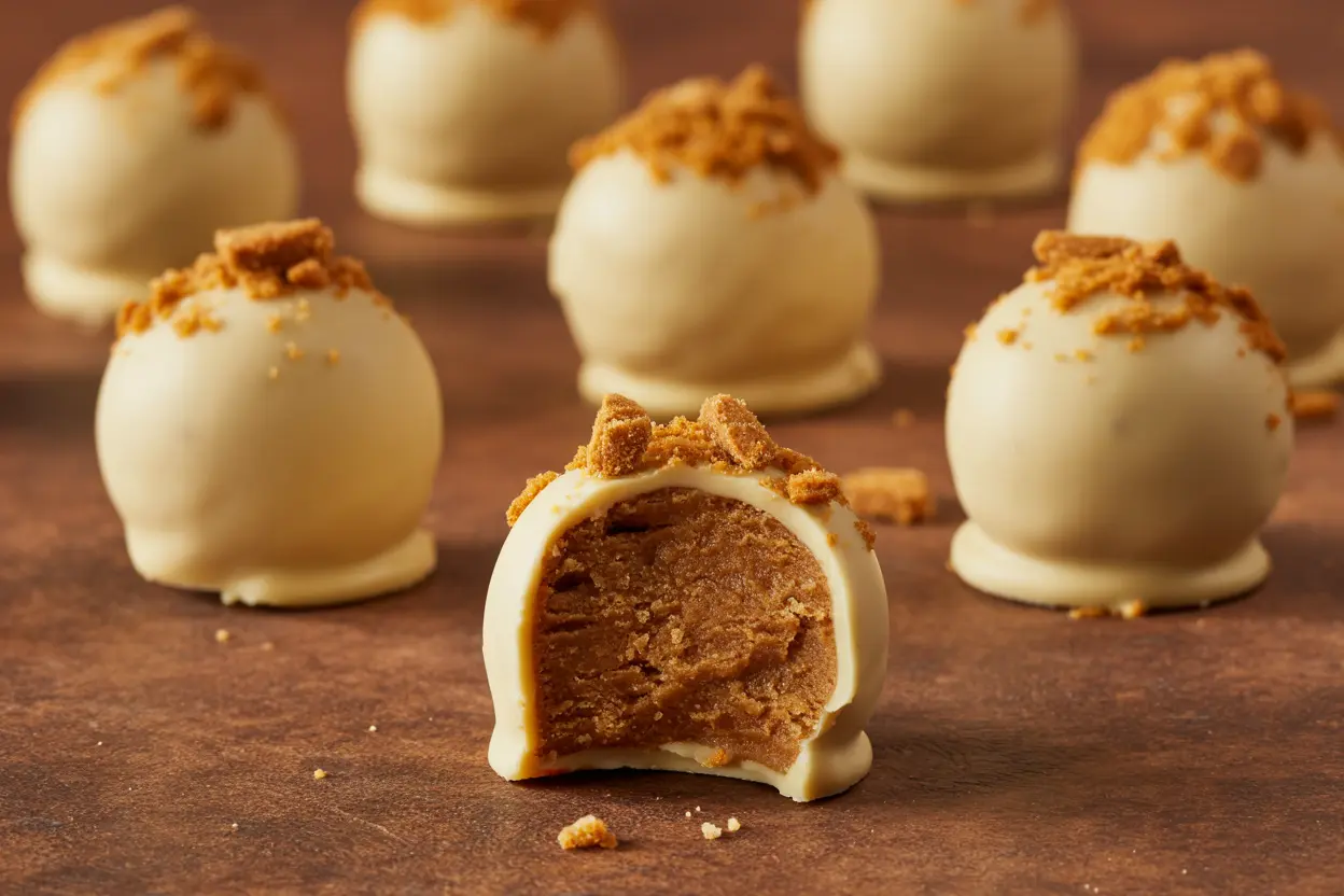 No-Bake Biscoff Truffles (Only 4-Ingredient)