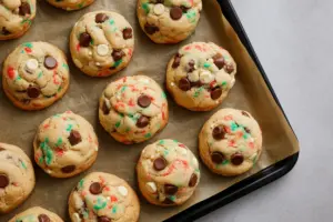 Christmas Chocolate Chip Cookies 11 freshly baked Chocolate Chip cookies
