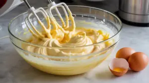 Red Velvet Bundt Cake with Cream Cheese Glaze 8 egg