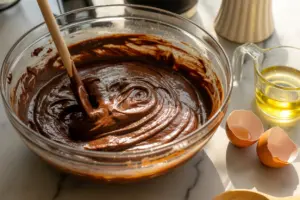 cake mix Chocolate Crinkle Cookies batter