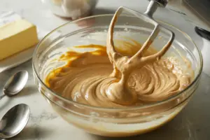 softened butter- brown sugar mixture