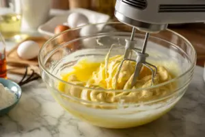 cream butter and sugar mixture