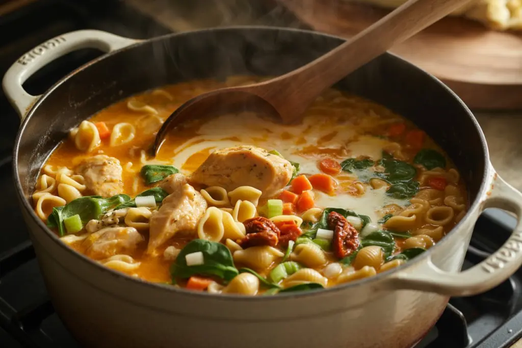 cooking steps marry me chicken soup