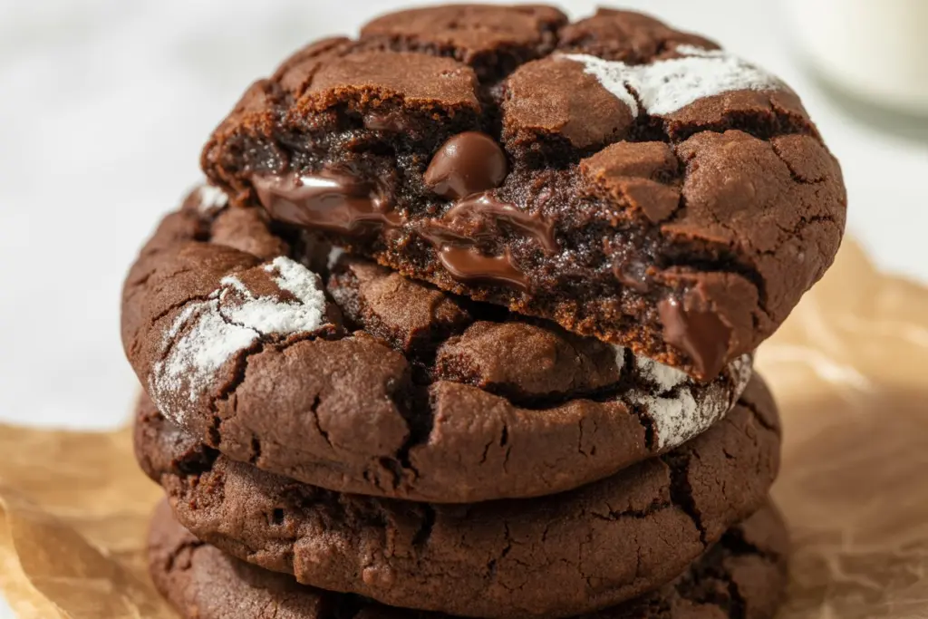 Chewy, fudgy flourless cookies