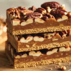 Pecan pie bark recipe card