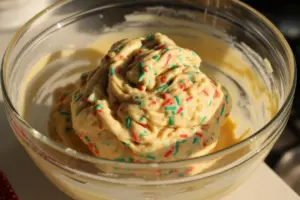 Christmas Cake Mix Cookies (so easy) 7 festive vanilla cookies dough