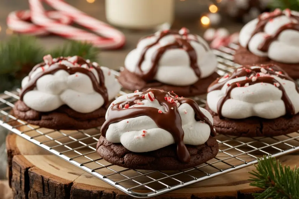 Decorating and Serving Hot Cocoa Cookies