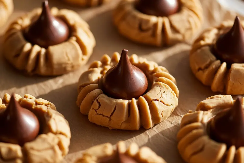 baked sourdough peanut butter cookies cooling