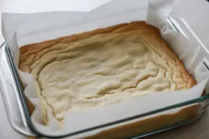 freshly baked sourdough sugar cookie bars