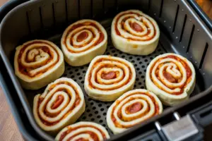 Air Fryer Pizza Pinwheels