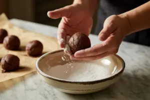 Cake Mix Chocolate Crinkle Cookies