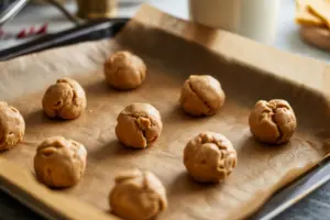 peanut butter cookies dough balls