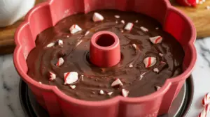 Peppermint Chocolate Bundt Cake: The Ultimate Holiday Dessert Delight 13 Peppermint Chocolate Bundt Cake batter