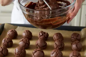 Cake Mix Chocolate Crinkle Cookies