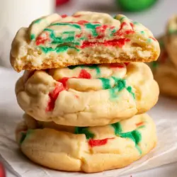 Christmas Cake Mix Cookies (so easy) 2 Christmas Cake Mix Cookies Recipe Card