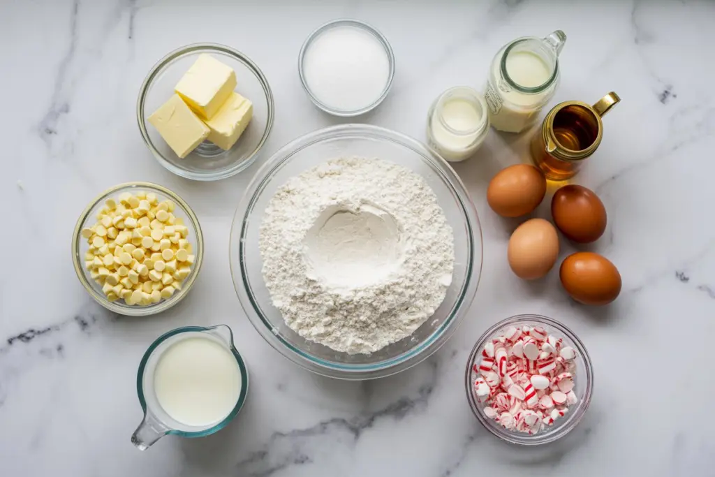 Christmas Peppermint Cake with White Chocolate Buttercream 18 Christmas Peppermint Cake Ingredients