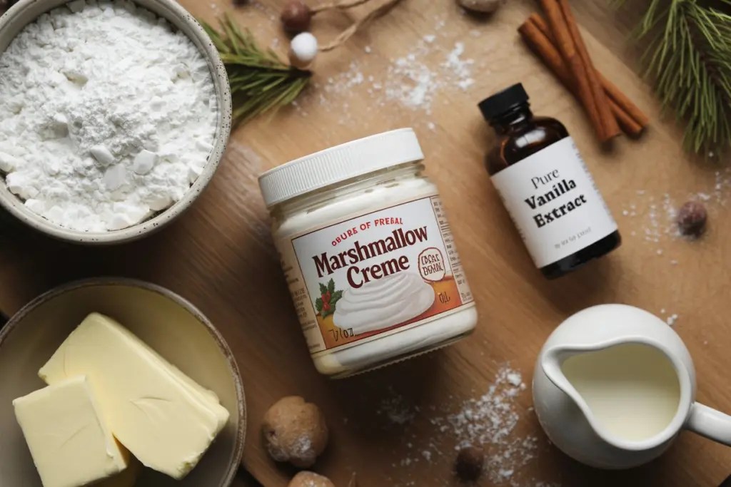 Homemade Marshmallow Frosting Ingredients
