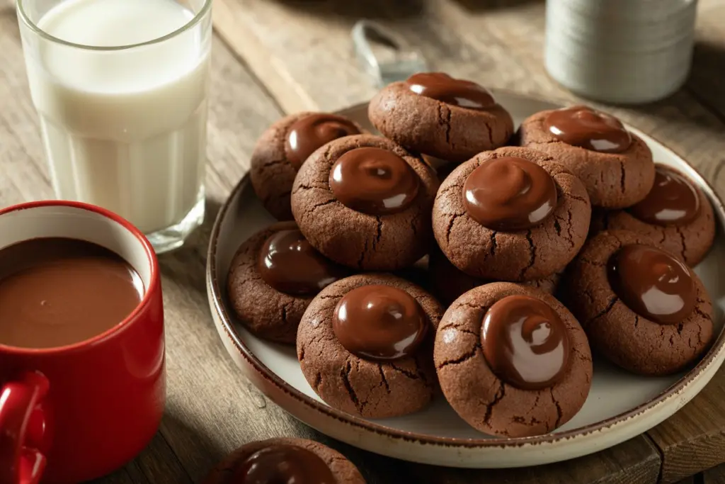 Double Chocolate Thumbprint Cookies Recipe