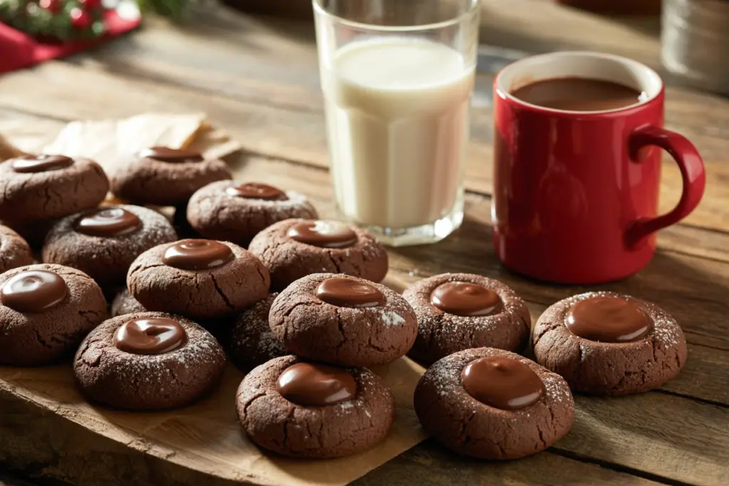 Double Chocolate Thumbprint Cookies