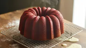 Red Velvet Bundt Cake with Cream Cheese Glaze 12 red velvet pound cake