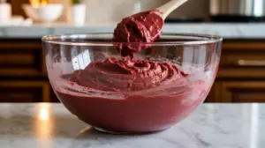 Red Velvet Bundt Cake with Cream Cheese Glaze 10 red velvet bundt cake batter