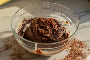 Espresso chocolate cookies dough