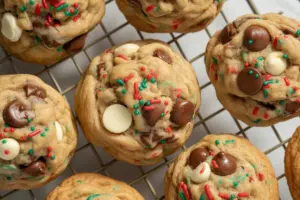 Christmas Chocolate Chip Cookies 12 freshly baked Christmas Chocolate Chip cookies