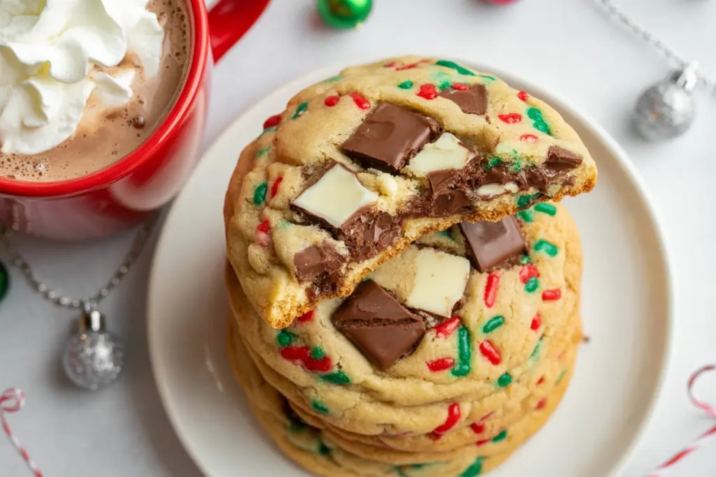 Christmas Chocolate Chip Cookies 2 Christmas Chocolate Chip Cookies