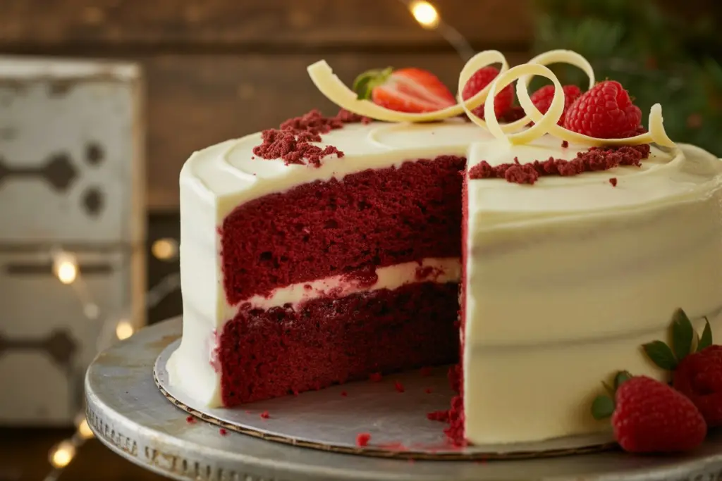 Red Velvet Cake with Cream Cheese Frosting