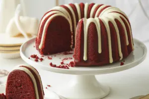 Red Velvet Bundt Cake with Cream Cheese Glaze
