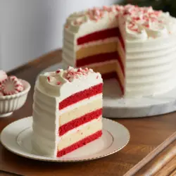 Christmas Peppermint Cake with White Chocolate Buttercream 3 Christmas Peppermint Cake with White Chocolate Buttercream recipe card