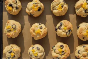 freshly baked golden brown biscuits cookies